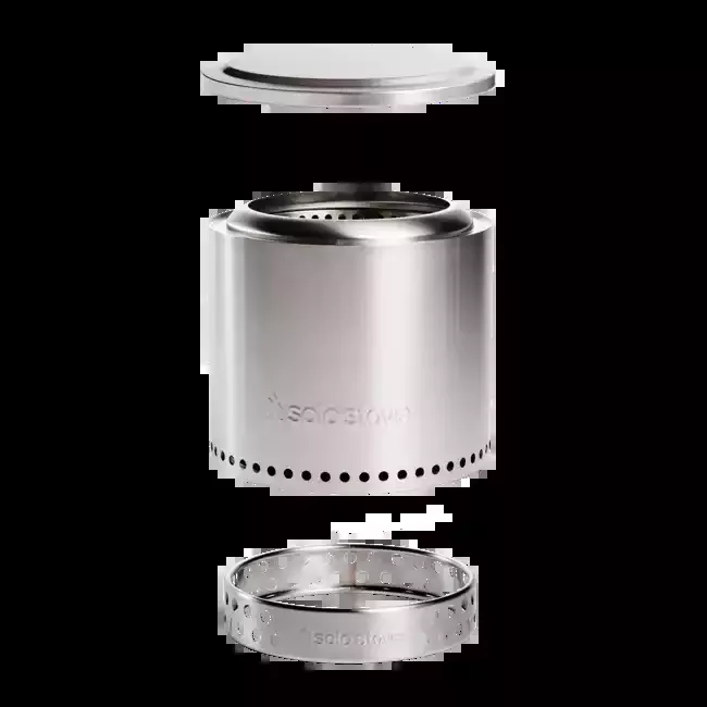 Solo Stove Stainless Steel Ranger Essential Bundle 2.0 - Portable & "Smokeless"