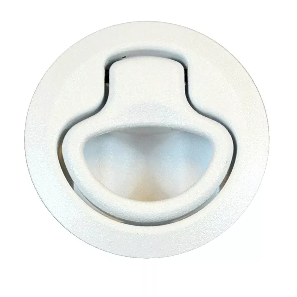 Southco Flush Pull Latch - Push To Close - Medium - White