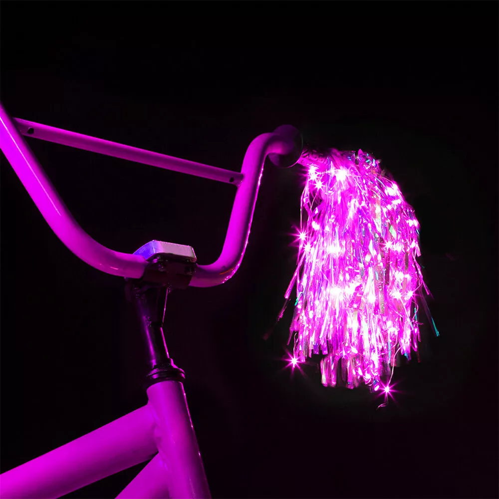 Sparkle Brightz Light-Up Handlebar Streamers, Pink