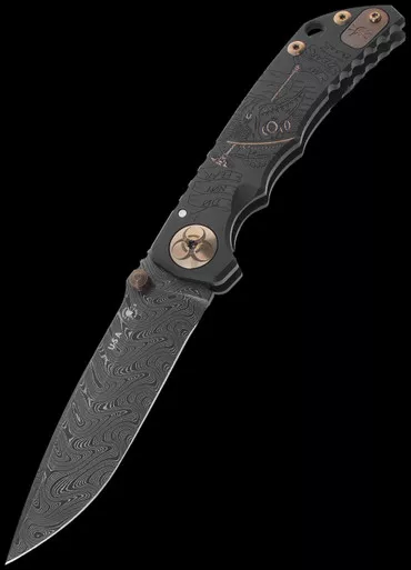 Spartan Harsey Plague Doctor Damasteel Folding Knife
