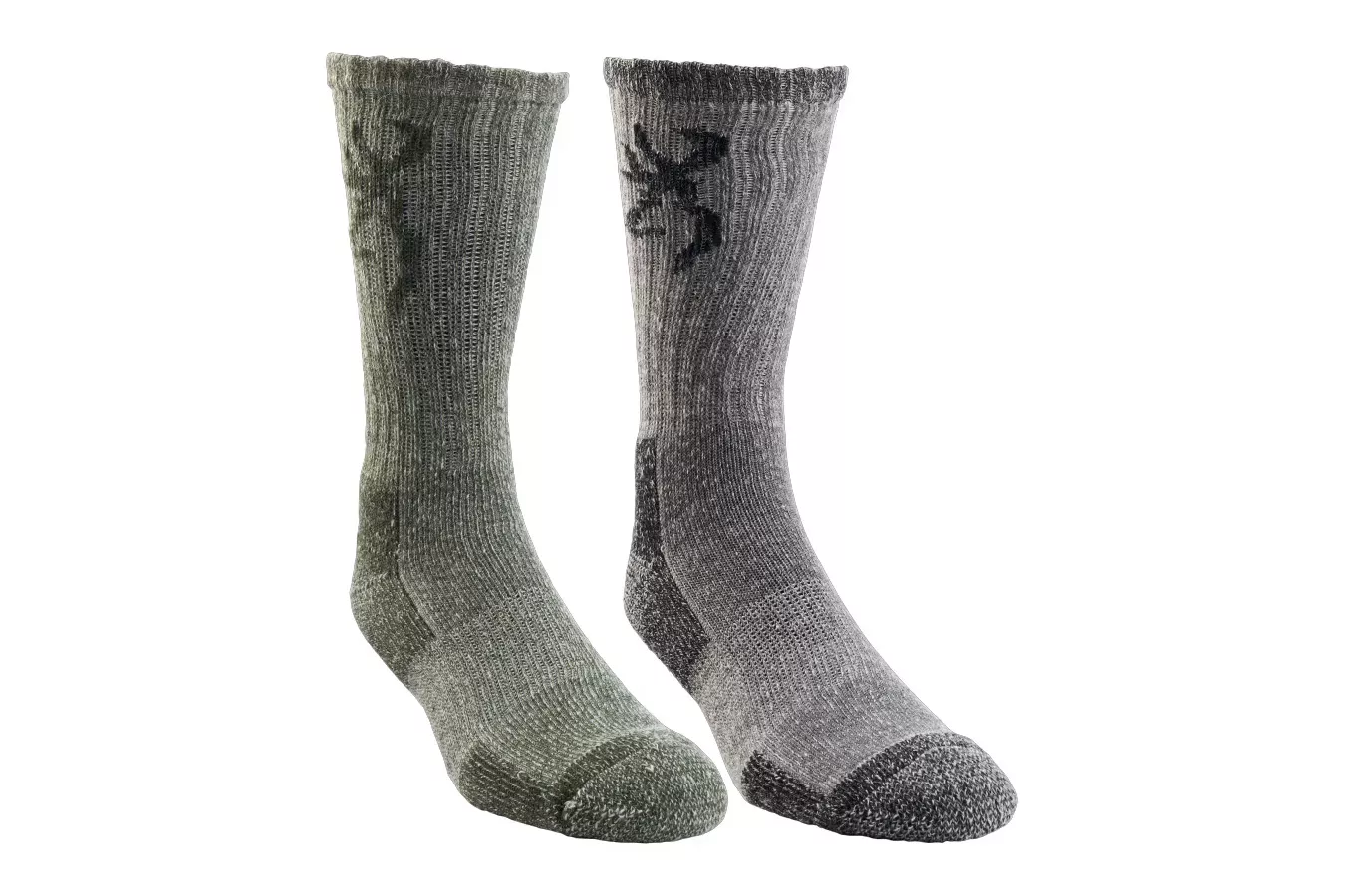 Spg Browning Men's Poplar Wool Boot Socks Olive/Black Assortment