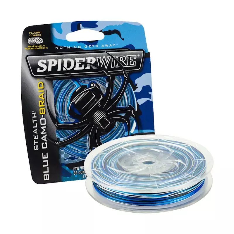 SpiderWire Stealth Blue Camo Braid 300yd Blue Camo 50#