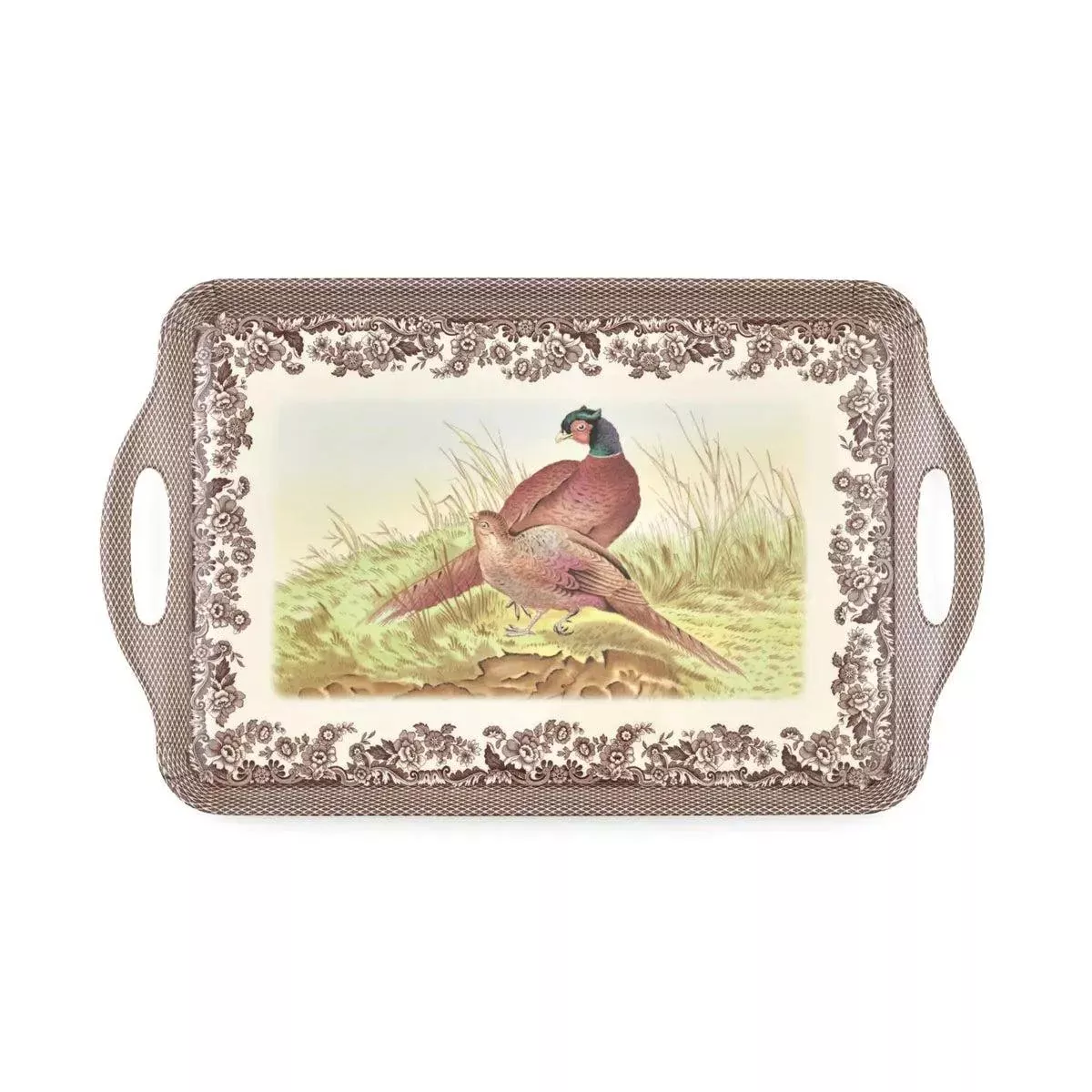 Spode Woodland Pheasant Large Melamine Handled Tray