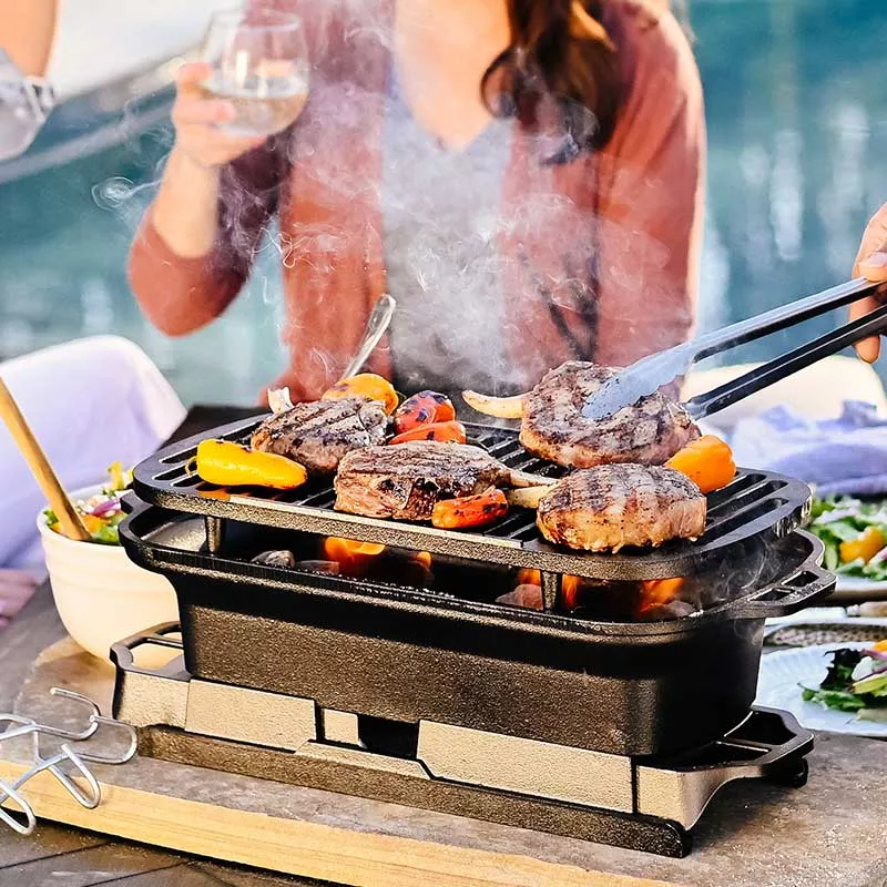 Sportsman’s Pro Cast Iron Grill SKU LSPROG