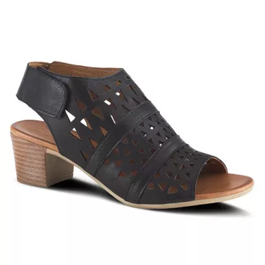 SPRING STEP Women's Dorotha Black Sandal (DOROTHA-B)