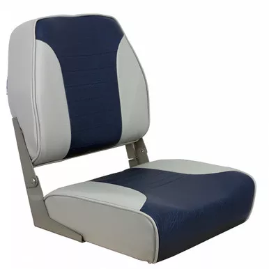 Springfield Gray Blue Economy Folding Boat Seat