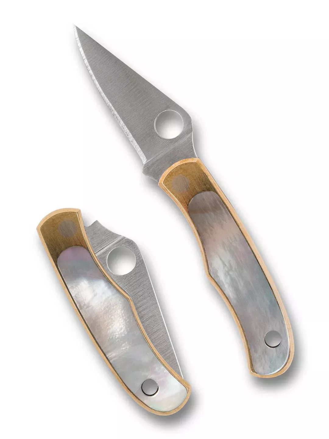 Spyderco Bug Nickel/Silver Abalone