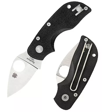 Spyderco C130GP Chicago Folding 2" Plain DP 440C SS Blade G10 Handle