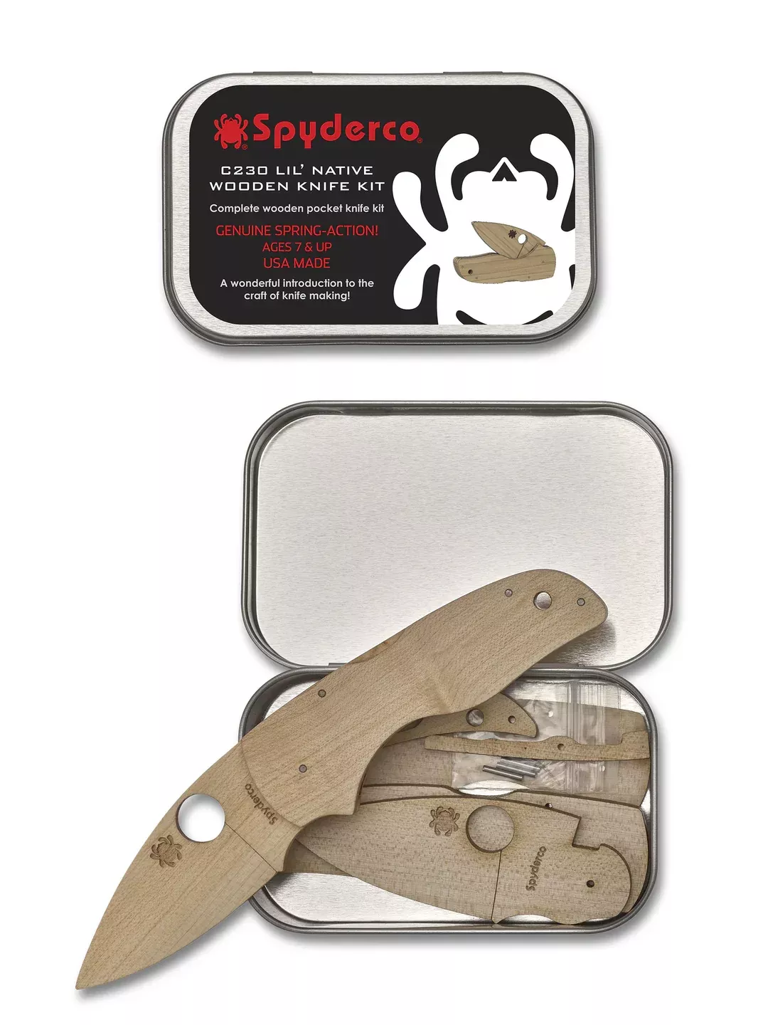 Spyderco C230 Lil’ Native Wooden Knife Kit