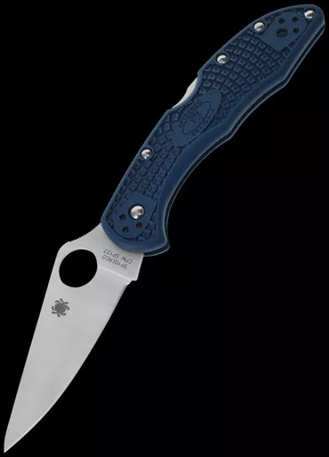 Spyderco Delica 4 Cobalt Blue Folding Knife