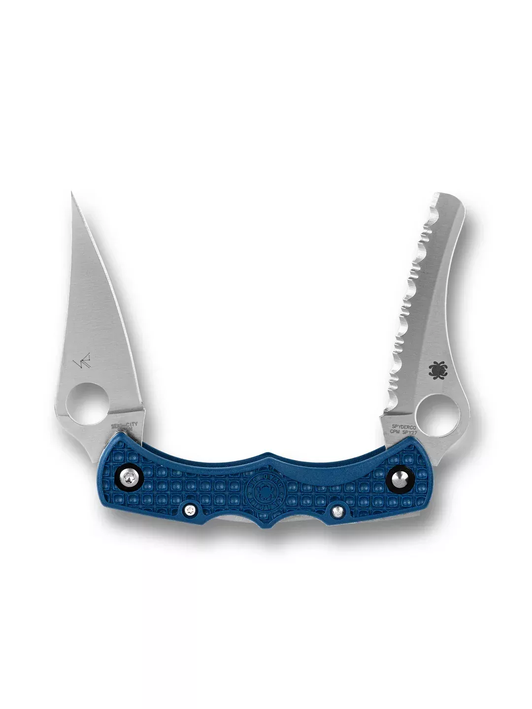 Spyderco Dyad Jr Lightweight Cobalt CPM Spy 27 Backlock Folding Knife