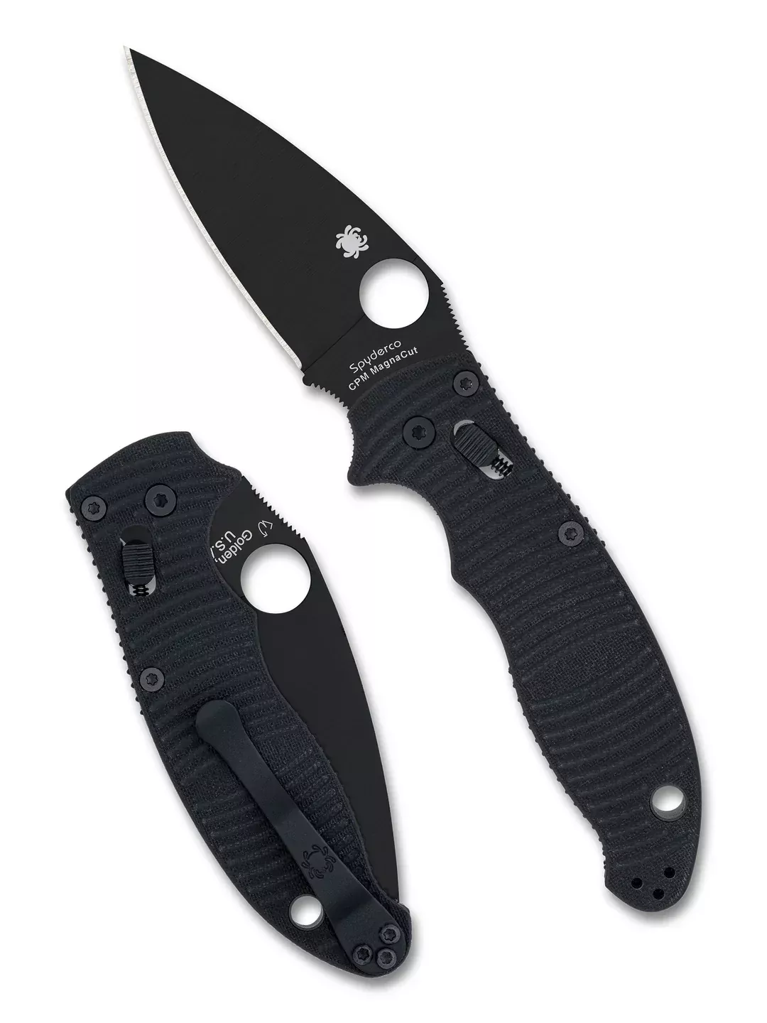 Spyderco Manix 2 Salt Black G10 Magnacut Folding Knife