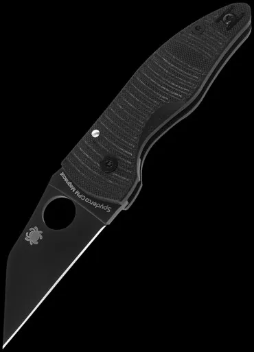 Spyderco MicroJimbo Salt Black Folding Knife
