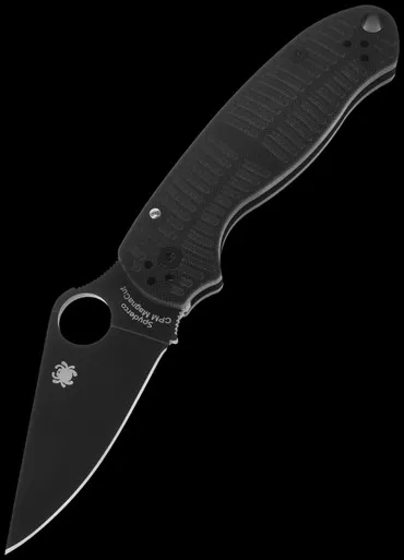 Spyderco Para Military 3 Salt Black G10 Magnacut Folding Knife