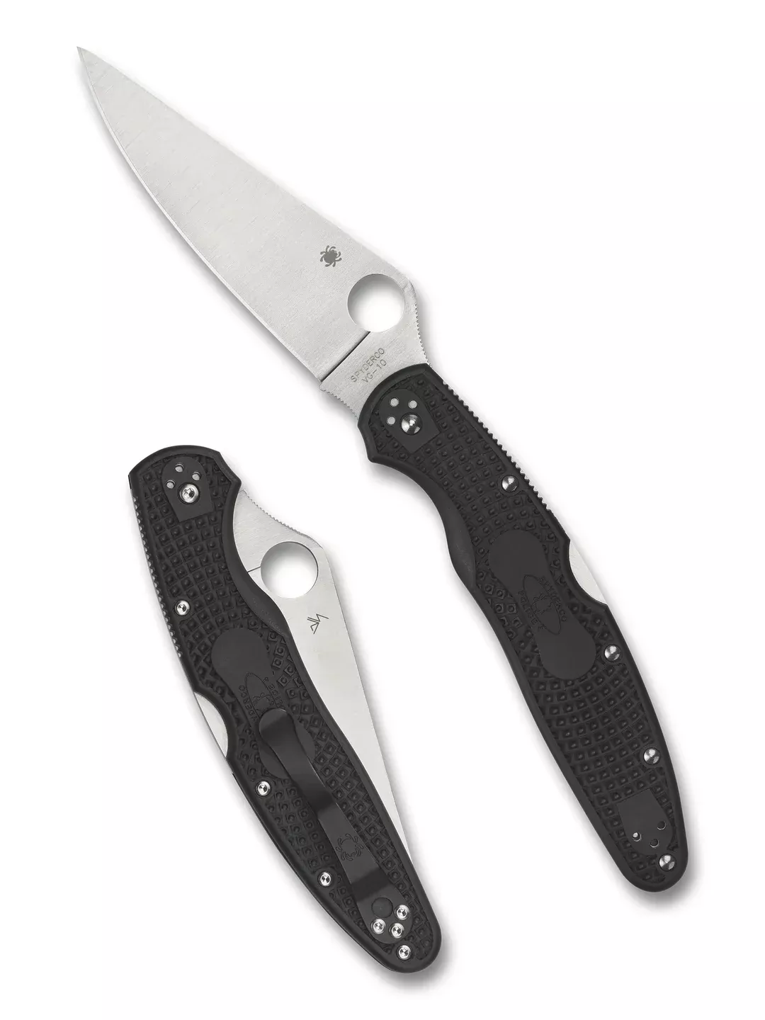 Spyderco Police 4 Black FRN Back Lock Folding Knife