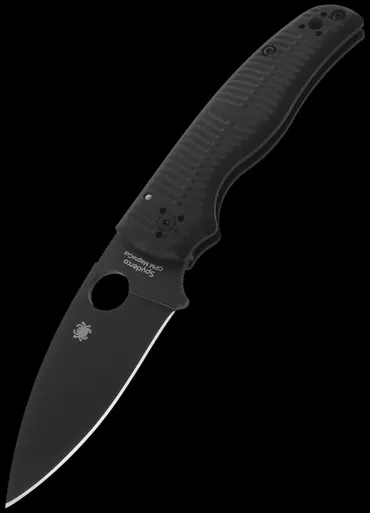 Spyderco Shaman Salt G10 Black Folding Knife