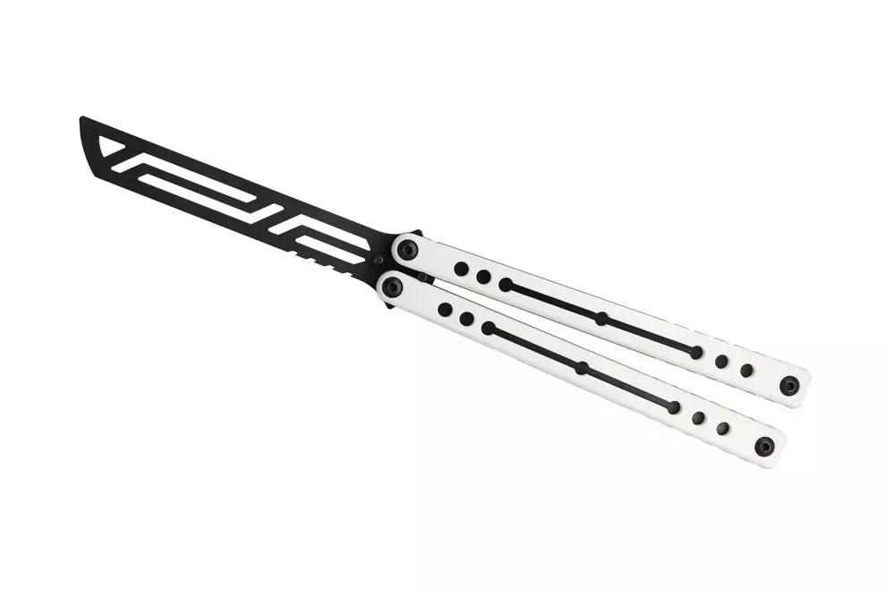Squid Industries Winter Nautilus V2Inked Black Balisong Trainer