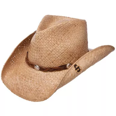 STETSON Comstock Natural/Brown Straw Hat (SSCMST-40348R)