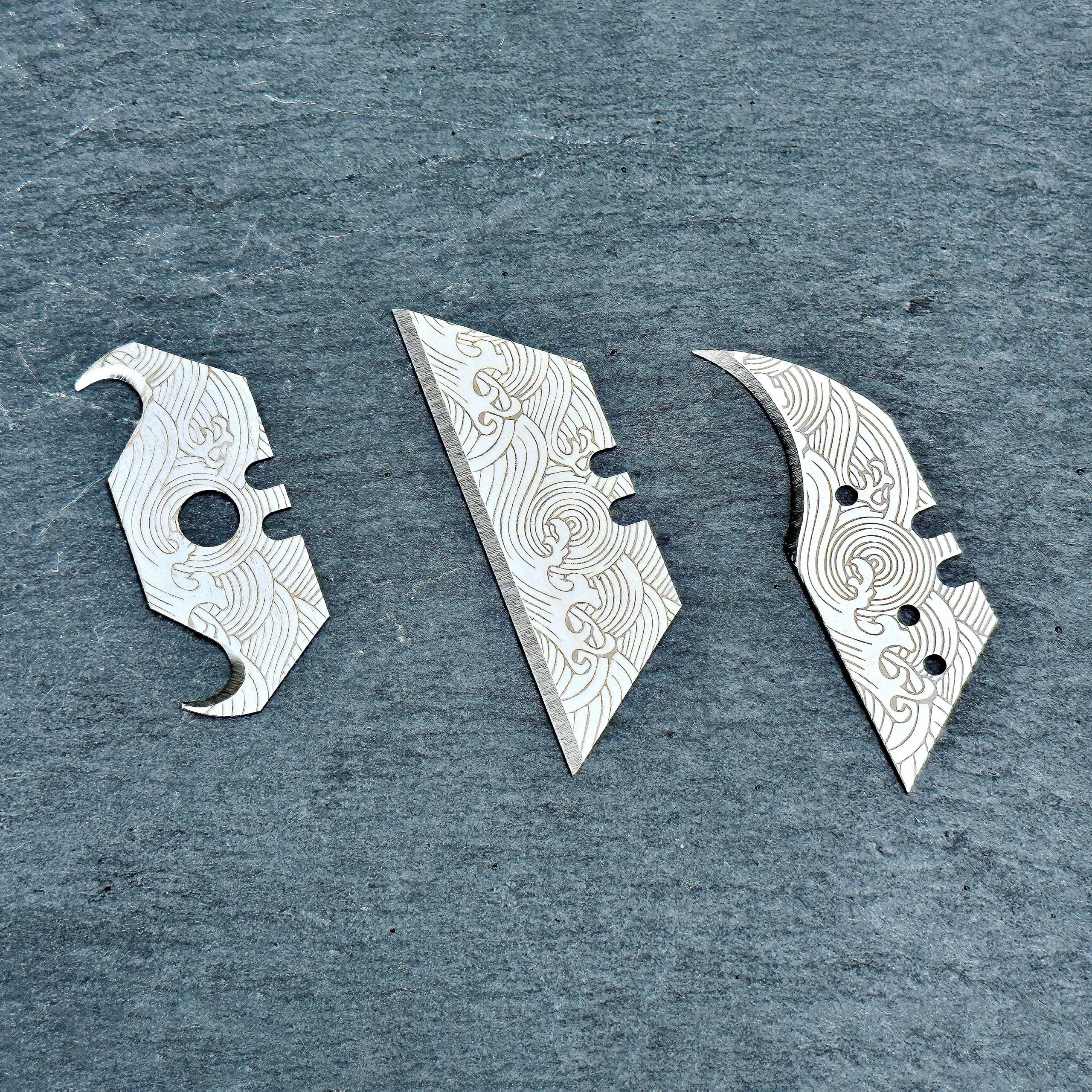 Stinger Laser Engraved Utility Razor Blades, Utility Knife Blades Replacement – Ocean Wave