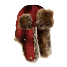 Stormy Kromer The Northwoods Trapper Hat - Red/Black Plaid - M