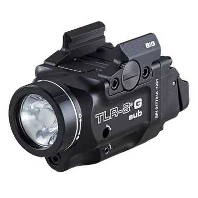 Streamlight 69437 TLR-8 G Compact Rail-Mounted Tactical Weapon Light w/ Green Laser for SIG Sauer P365 P365XL
