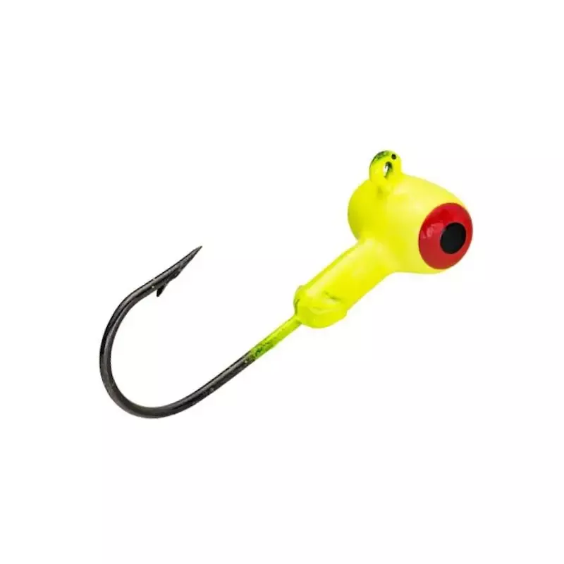 Strike King Mr. Crappie Sausage Jig Head Chartreuse 1/8 oz.