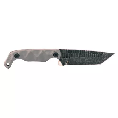 Stroup Bravo 5 Tanto Gray Fixed Blade Knife