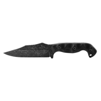 Stroup TU1 Acid Etched Black Fixed Blade Knife