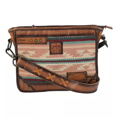 STS Palomino Mae Corssbody Multi-Light Pink Serape Shoulder Bag (30299)