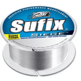 Sufix Siege Monofilament Line Clear - 12 LB. (3,000 YDS.)