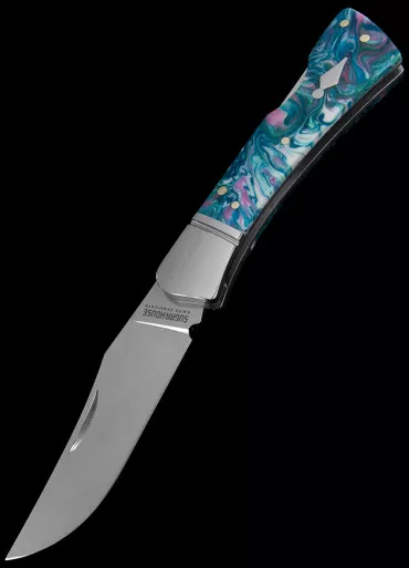 Sugar House Knife Syndicate Flying Goddess Cotton Candy Folding Knife