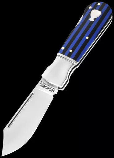 Sugar House Knife Syndicate Pretty Boy Blue Note Folding Knife