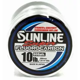 Sunline Super Fluorocarbon - Clear - 10 LB. (200 YDS.)