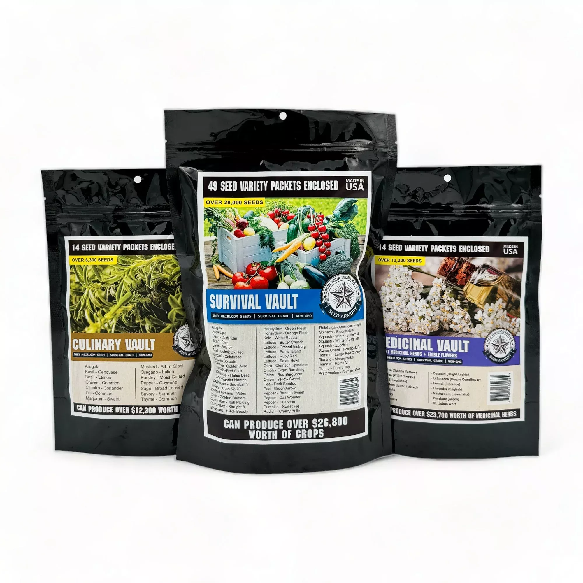Survival Seed Vault Super Kit – 77 Varieties