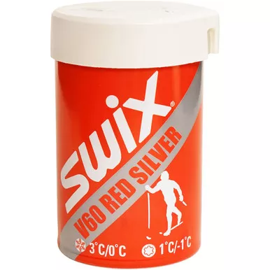 SWIX V60 Red/Silver 0/+3C 43g Hardwax (V0060)