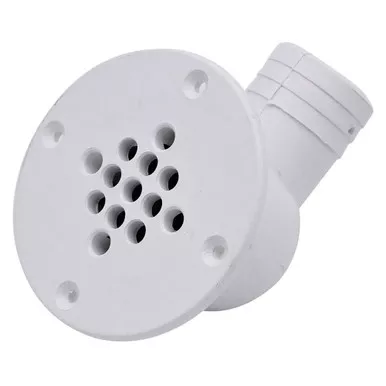 T-H Marine 90-Degree White Cockpit Scupper Drain
