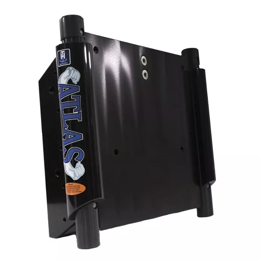 T-H Marine ATLAS 4 Set Back Hydraulic Jack Plate – Gloss Black Anodized