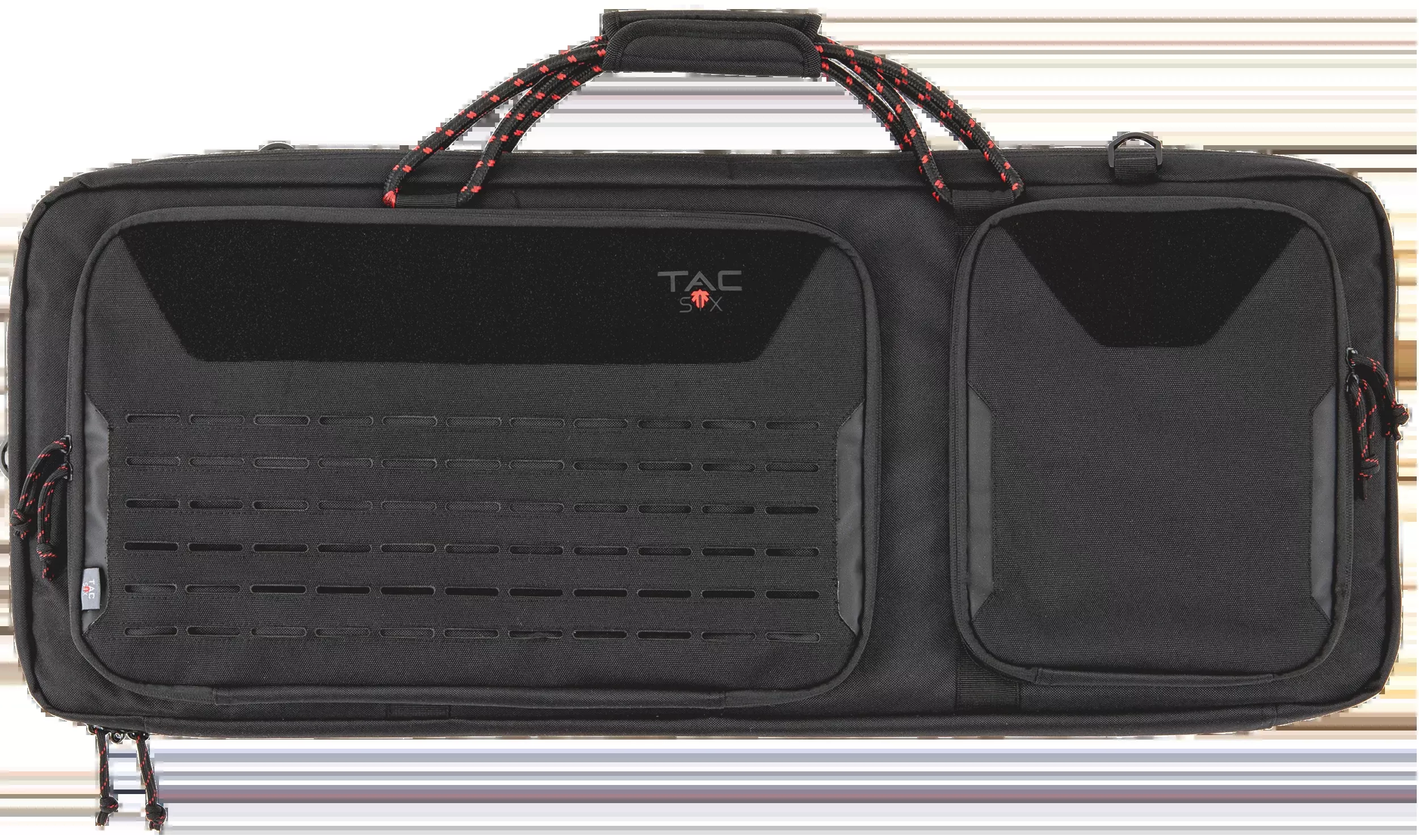 Tac Six Squad Tactical Rifle Case – Lockable 600D Polyester, Laser-Cut MOLLE, Shoulder Strap