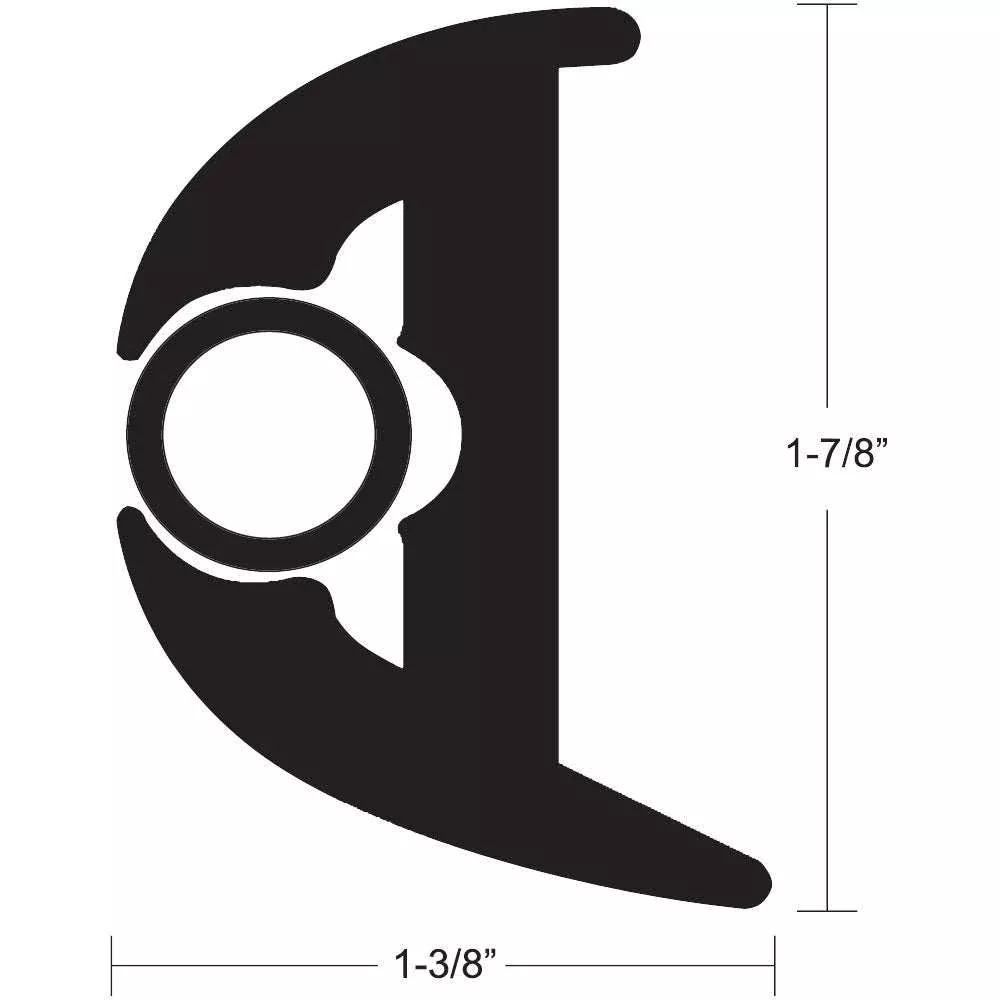 TACO Flex Rub Rail Kit 1 7/8" x 70' - Black/Black - V11-3426BBK70-2