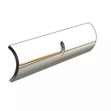 TACO Hollow Back Stainless Rub Rail Insert, 6-Foot