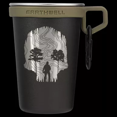 TAD Earthwell Pint Cup Topo Skull Cave