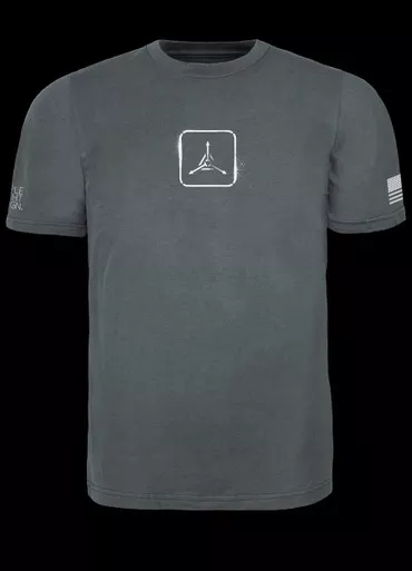 TAD Logo Spray Paint Graphic-T Asphalt