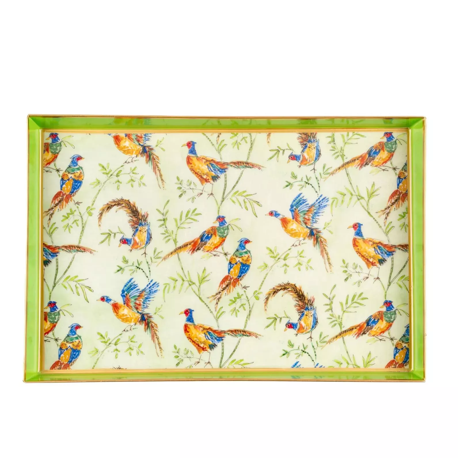 Taking Flight Enameled Oliver Tray