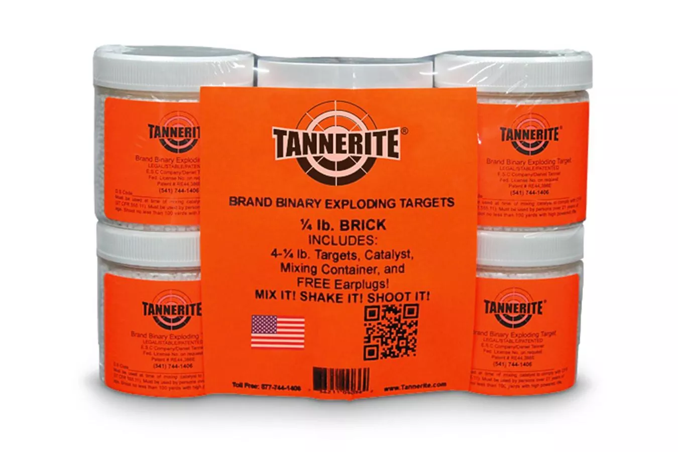 Tannerite 1 Pound Brick, 4 Pack of 1lb Targets