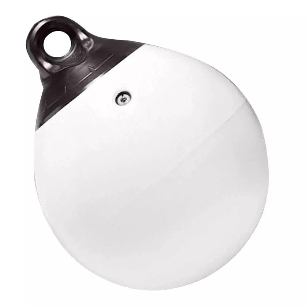 Taylor Made 12" Tuff End Inflatable Vinyl Buoy - White - 1143