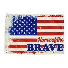 Taylor Made 12" x 18" Nylon "Home of the Brave" Military Flag