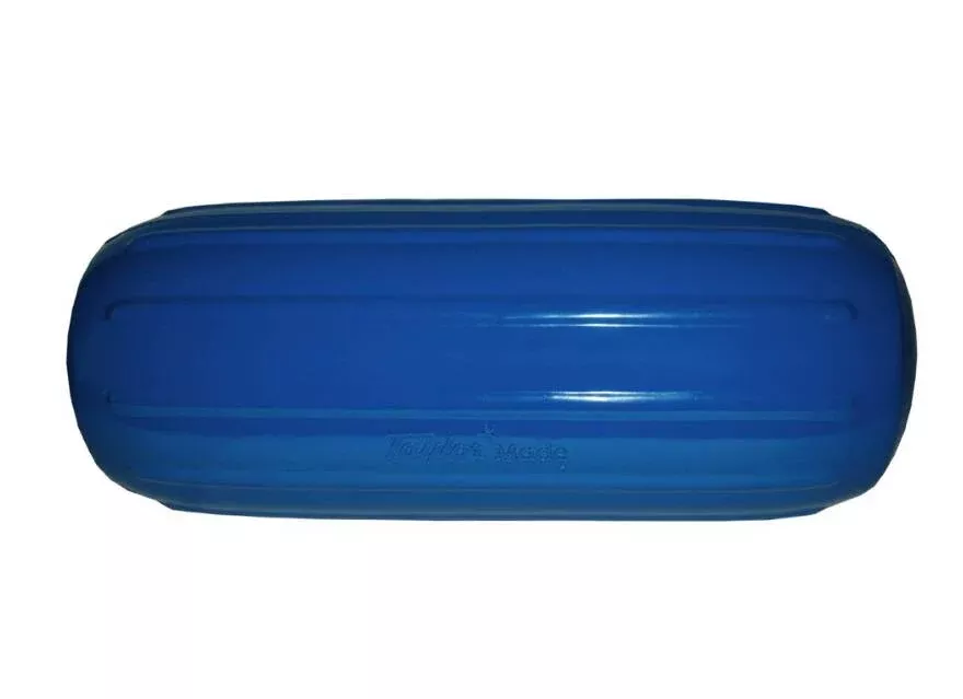 Taylor Made Big B 10″ D x 26″ L Blue Line Through Center Cylindrical Inflatable Fender• 41032