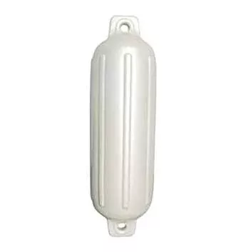 Taylor Made Storm Gard 6.5″ D x 22″ L White Twin Eye Cylindrical Inflatable Fender• 262300