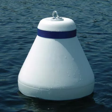 Taylor Made Sur-Moor White/Blue Taper Buoy 30″ x 30″• 46730