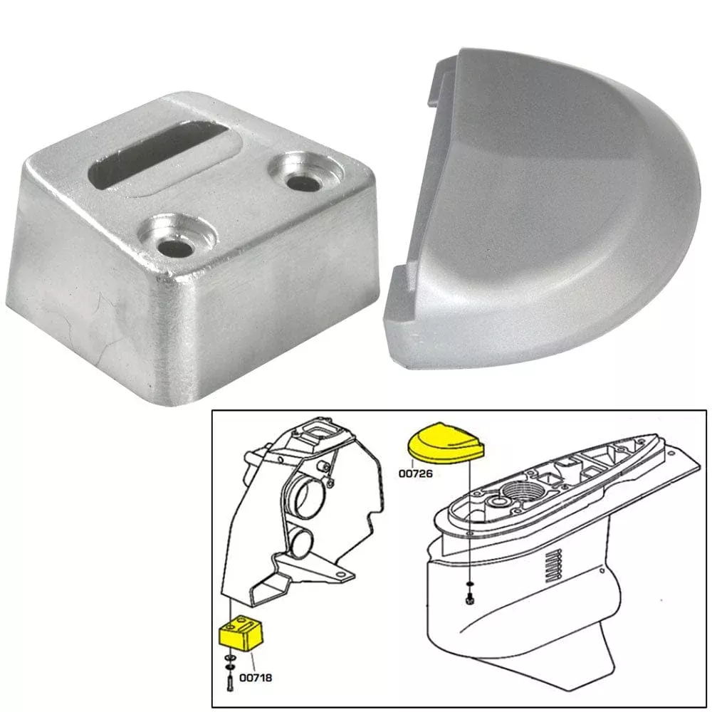 Tecnoseal Anode Kit w/Hardware – Volvo SX – Aluminum